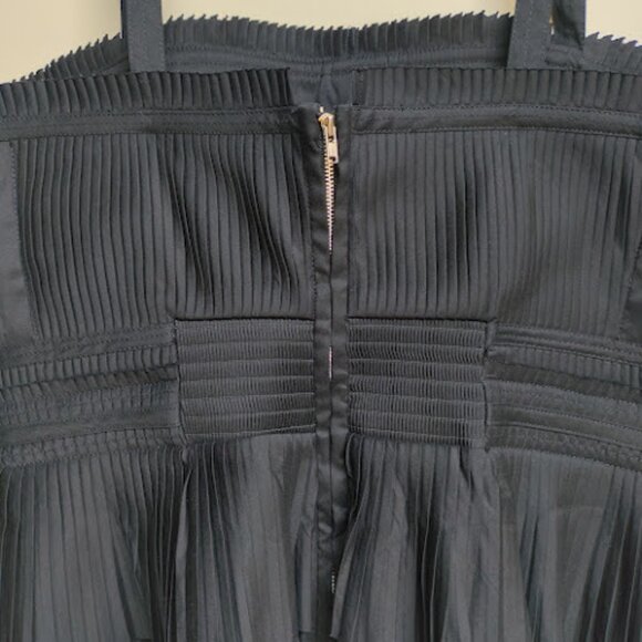 WHITE HOUSE BLACK MARKET Ruffle Poplin Peplum Bustier Babydoll CroppedTop 14 - Picture 10 of 15